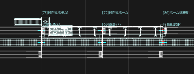 対向式ホームセット(桁式)