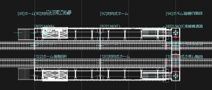 対向式ホームセット(桁式)